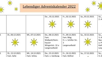 Lebendiger Adventskalender